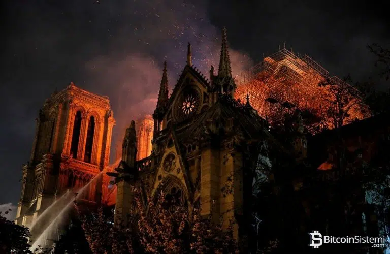 Fransa’da Yanan Katedral İçin Kripto Paralar İle Bağış Toplanıyor